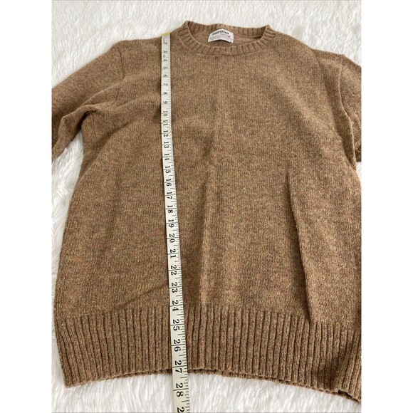 VINTAGE Puritan Thermax Sweater Mens XL Wool Blend Crewneck Brown Classic Luxury - Picture 7 of 11